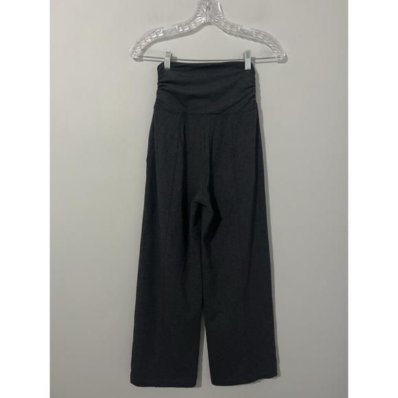 Lululemon Take It Easy Pant Women’s 2 Heather Gray Black Wide Leg Stretch W5AZGS - Picture 4 of 13